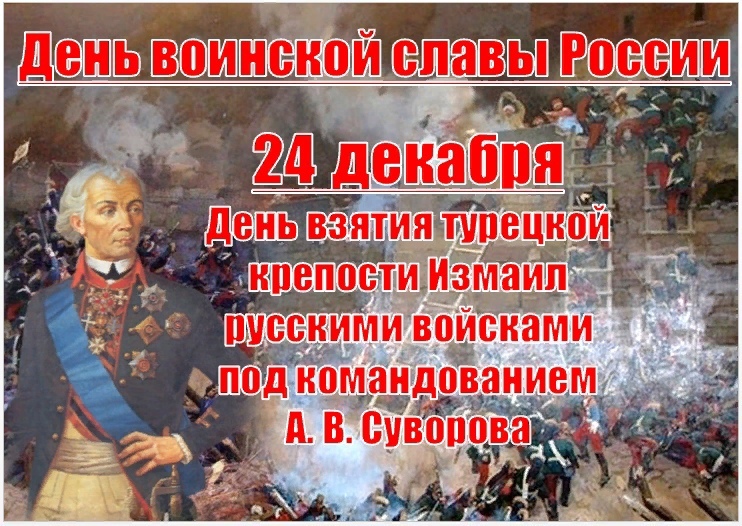 День воинской славы россии декабрь. Штурм Измаила 1790 Суворов.