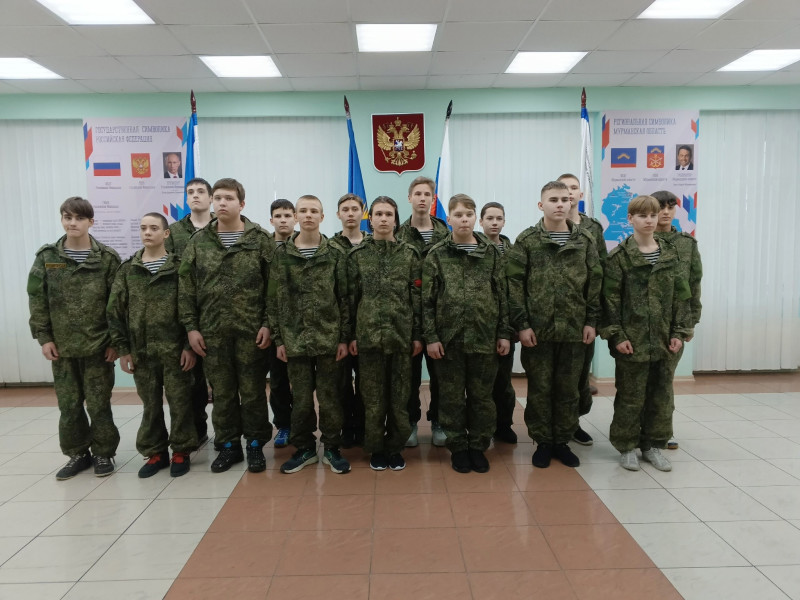 25.02.2025 года началась 49-я военно-патриотическая смена для юношей из города Полярные Зори.